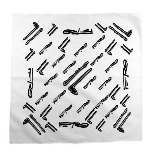 FERG Strong - White/ Black Bandana