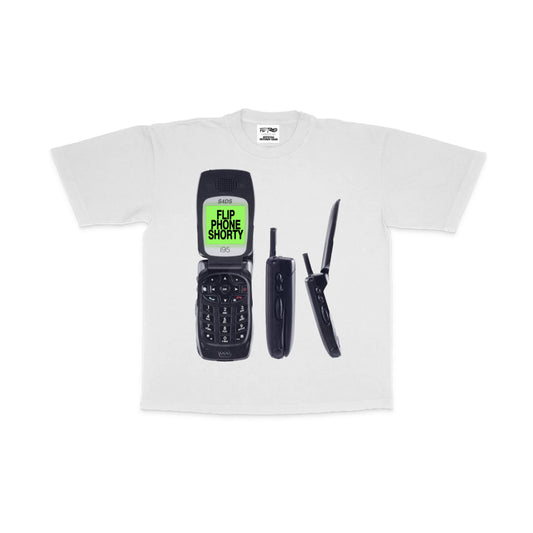 Flip Phone Tee - White