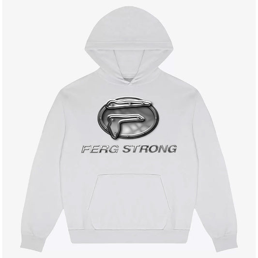 Ferg Strong Hoodie - White